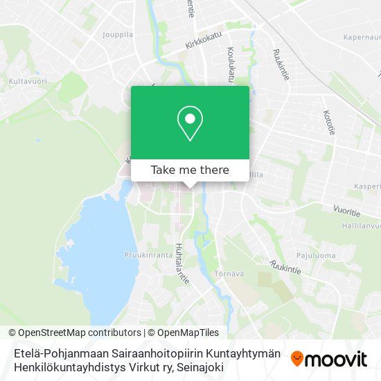 Etelä-Pohjanmaan Sairaanhoitopiirin Kuntayhtymän Henkilökuntayhdistys Virkut ry map