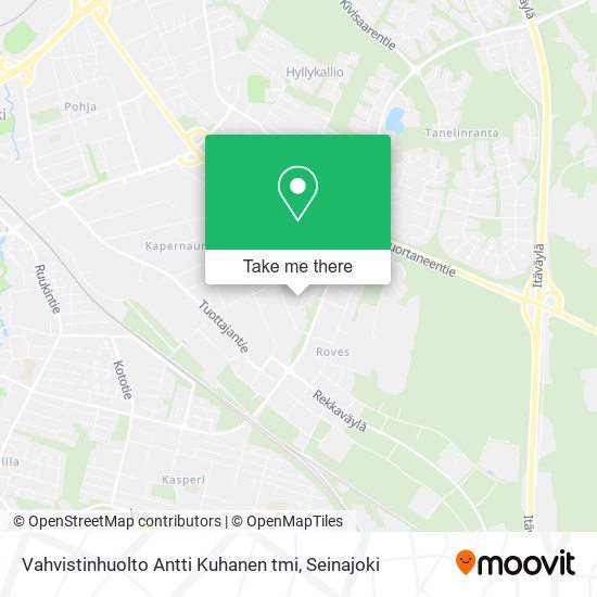 Vahvistinhuolto Antti Kuhanen tmi map