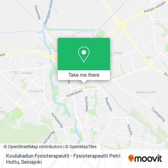 Koulukadun Fysioterapeutit - Fysioterapeutti Petri Huttu map