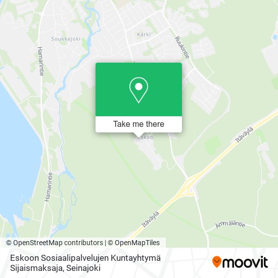 Eskoon Sosiaalipalvelujen Kuntayhtymä Sijaismaksaja map