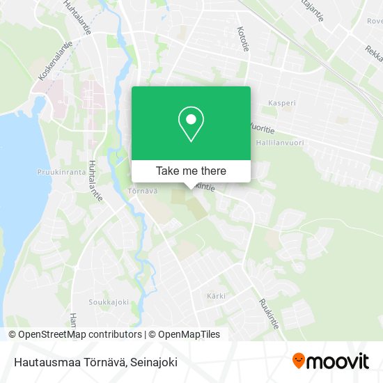 Hautausmaa Törnävä map