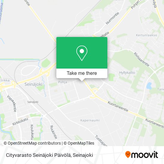 Cityvarasto Seinäjoki Päivölä map