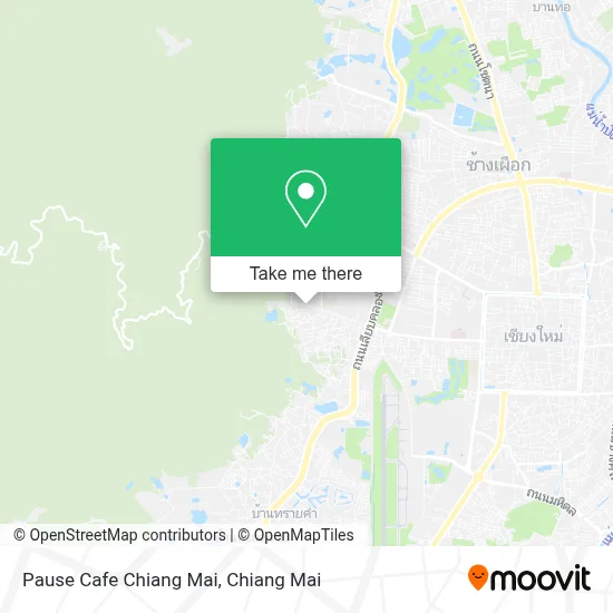 Pause Cafe Chiang Mai map