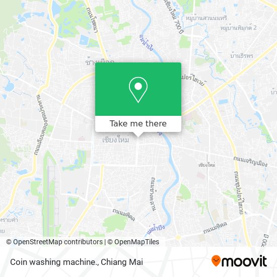 Coin washing machine. map