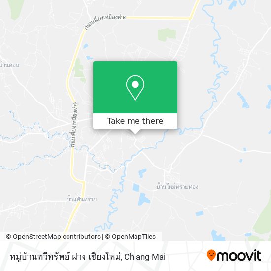 หมู่บ้านทวีทรัพย์ ฝาง เชียงใหม่ map