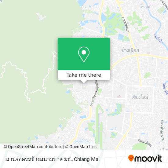 ลานจอดรถข้างสนามบาส มช. map