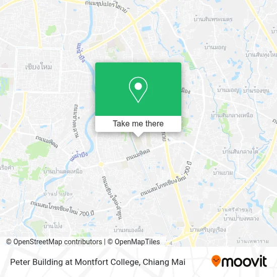 Peter Building at Montfort College map