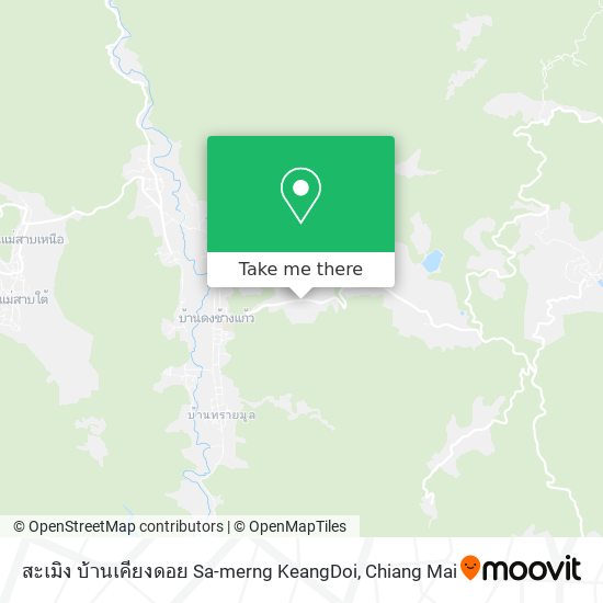 สะเมิง บ้านเคียงดอย Sa-merng KeangDoi map