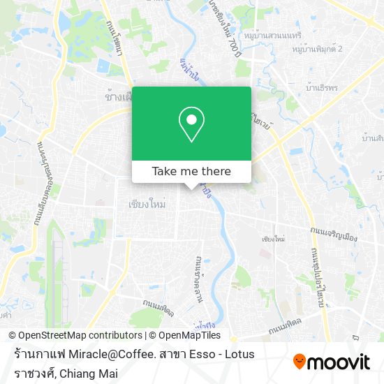 ร้านกาแฟ Miracle@Coffee. สาขา Esso - Lotus ราชวงศ์ map