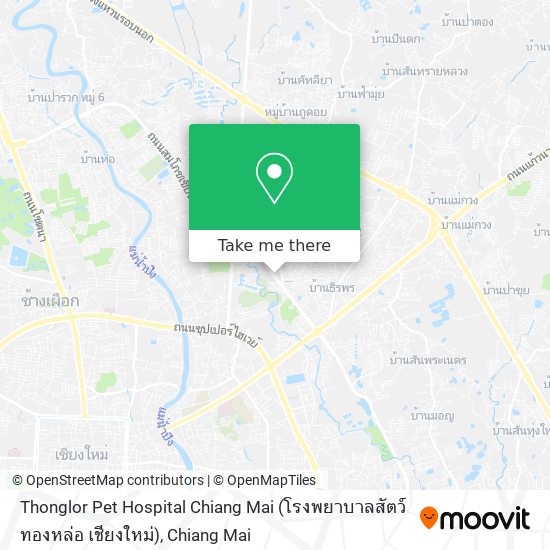 Thonglor Pet Hospital Chiang Mai (โรงพยาบาลสัตว์ทองหล่อ เชียงใหม่) map