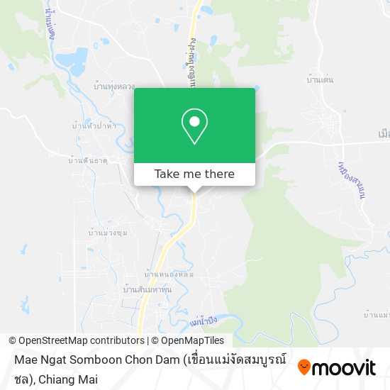 Mae Ngat Somboon Chon Dam (เขื่อนแม่งัดสมบูรณ์ชล) map