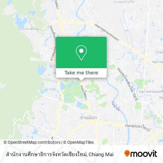 สำนักงานศึกษาธิการจังหวัดเชียงใหม่ map