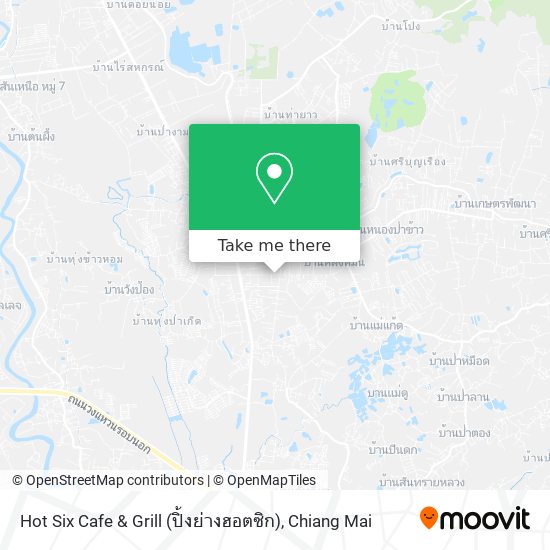 Hot Six Cafe & Grill (ปิ้งย่างฮอตซิก) map
