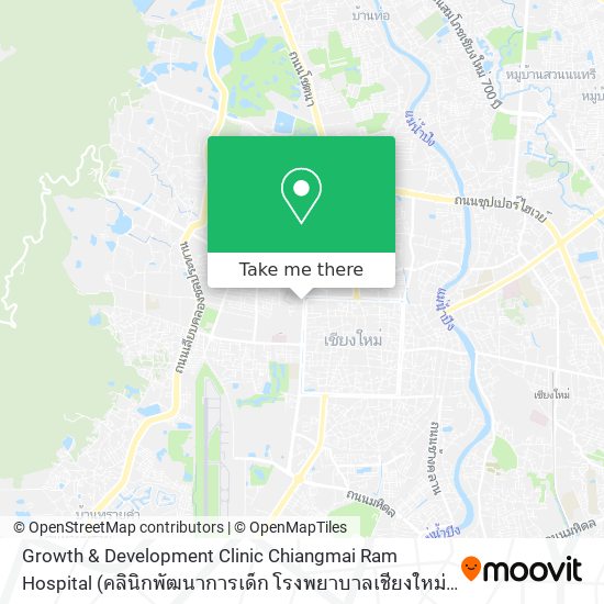 Growth & Development Clinic Chiangmai Ram Hospital (คลินิกพัฒนาการเด็ก โรงพยาบาลเชียงใหม่ ราม) map