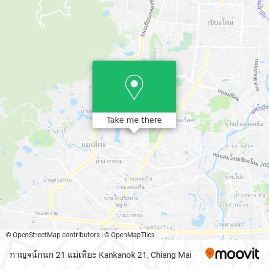 กาญจน์กนก 21 แม่เหียะ Kankanok 21 map