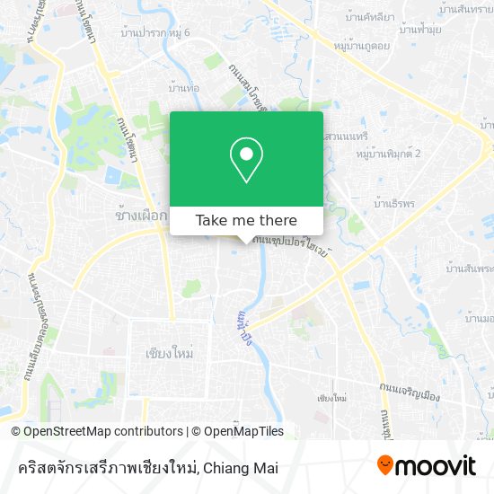 คริสตจักรเสรีภาพเชียงใหม่ map