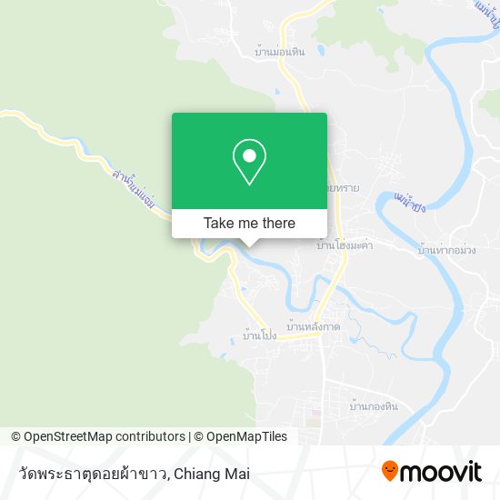 วัดพระธาตุดอยผ้าขาว map