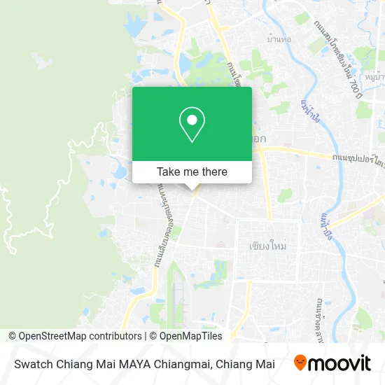 Swatch Chiang Mai MAYA Chiangmai map