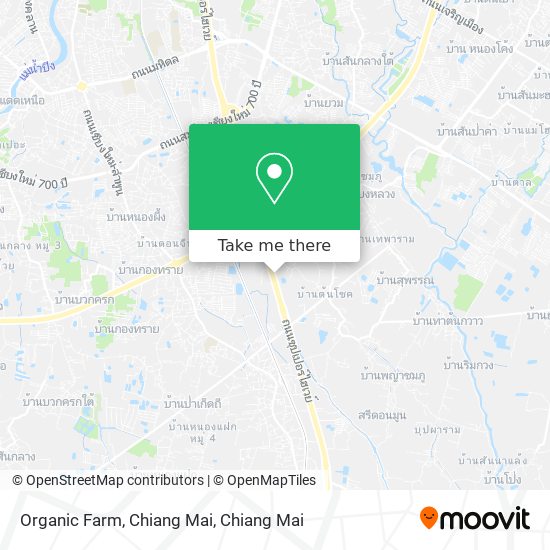Organic Farm, Chiang Mai map