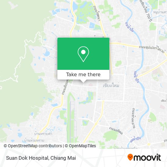 Suan Dok Hospital map