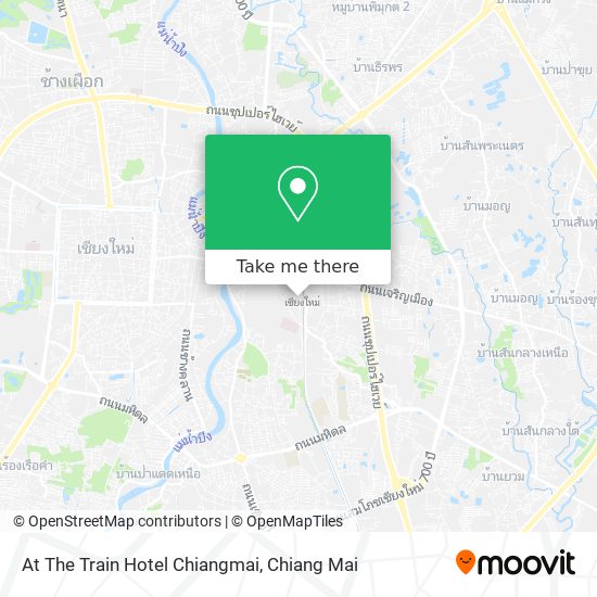 At The Train Hotel Chiangmai map