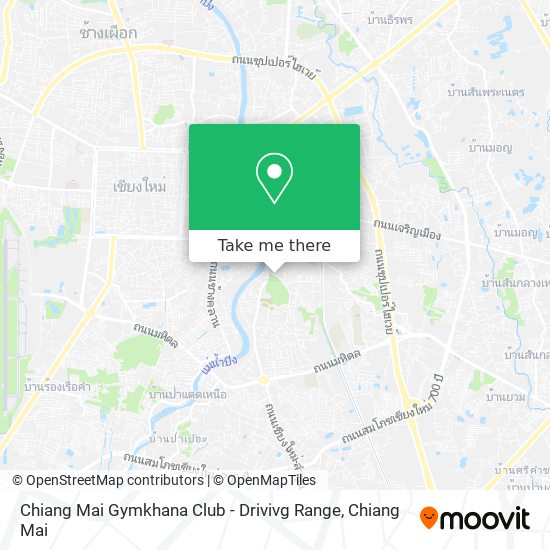 Chiang Mai Gymkhana Club - Drivivg Range map