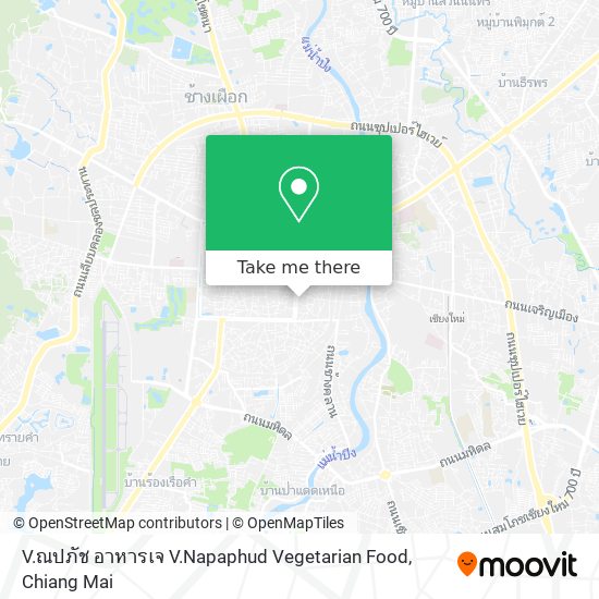 V.ณปภัช อาหารเจ V.Napaphud Vegetarian Food map