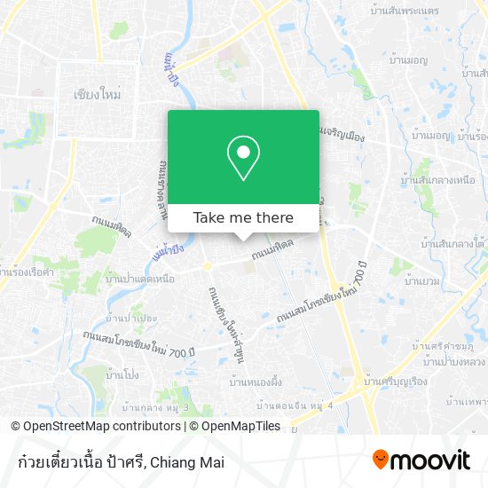 ก๋วยเตี๋ยวเนื้อ ป้าศรี map