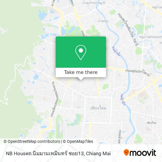NB Houseถ.นิมมานเหมินทร์ ซอย13 map