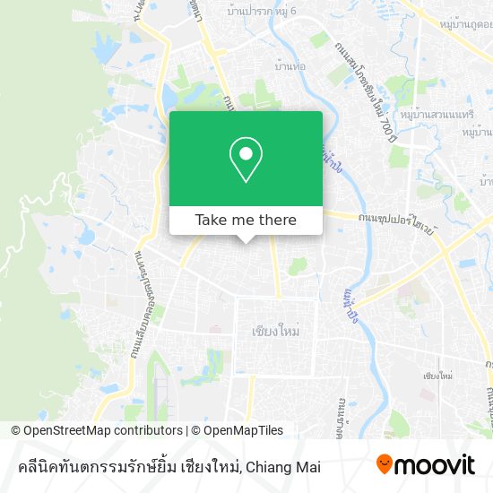 คลีนิคทันตกรรมรักษ์ยิ้ม เชียงใหม่ map