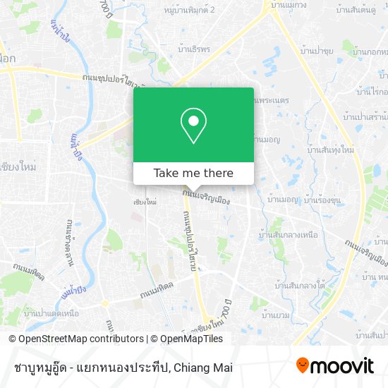 ชาบูหมูอู๊ด - แยกหนองประทีป map