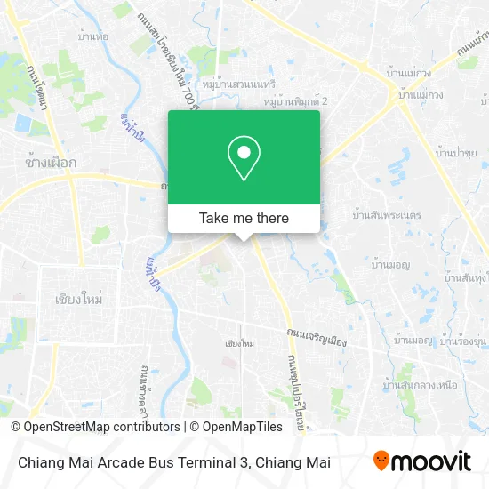 Chiang Mai Arcade Bus Terminal 3 map