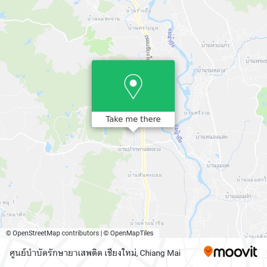 ศูนย์บำบัดรักษายาเสพติด เชียงใหม่ map