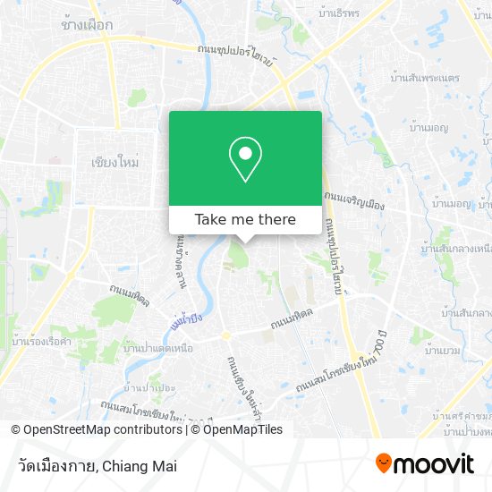 วัดเมืองกาย map
