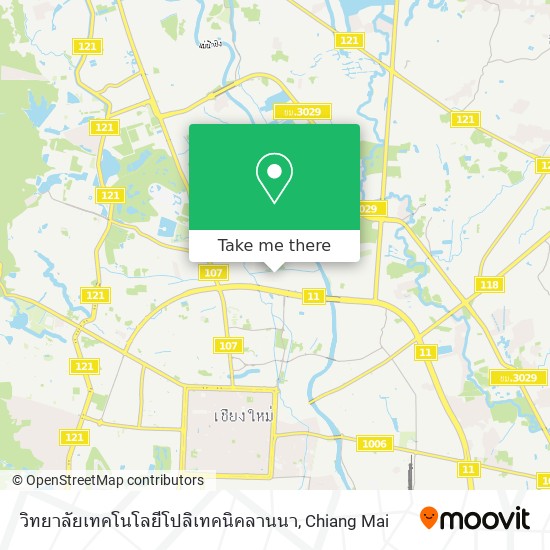 วิทยาลัยเทคโนโลยีโปลิเทคนิคลานนา map