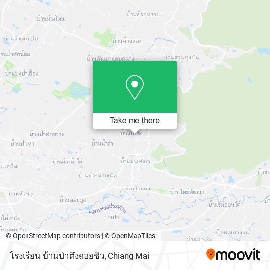 รร บ้านป่าตึงดอยชิว map