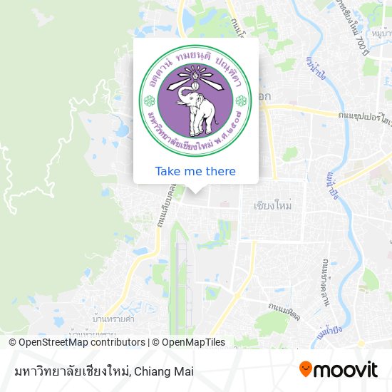 มหาวิทยาลัยเชียงใหม่ map