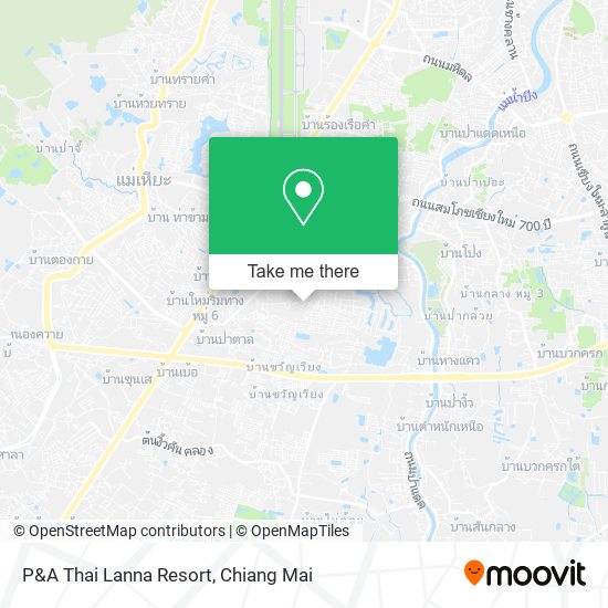 P&A Thai Lanna Resort map
