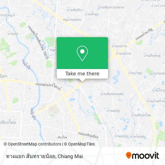 ทางแยก สันทรายน้อย map