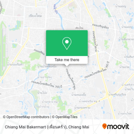Chiang Mai Bakermart (เพื่อนครัว) map
