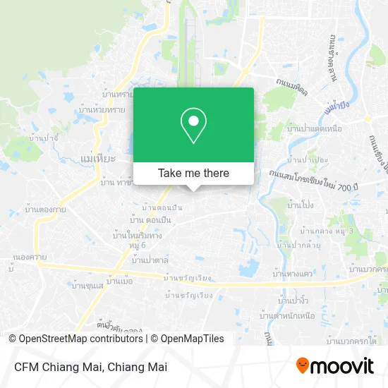 CFM Chiang Mai map