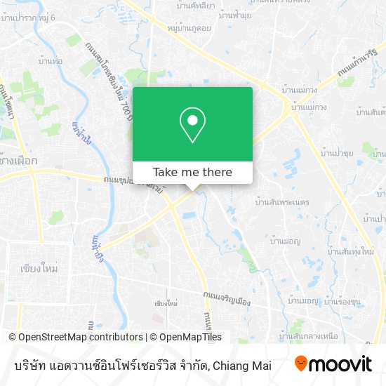 บริษัท แอดวานซ์อินโฟร์เซอร์วิส จำกัด map