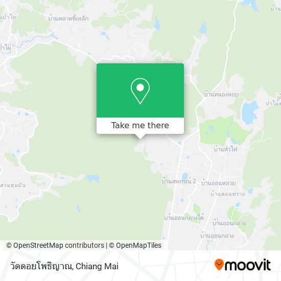 วัดดอยโพธิญาณ map