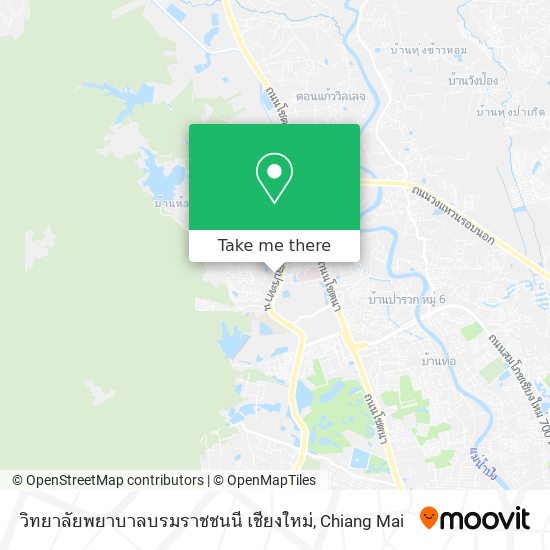 วิทยาลัยพยาบาลบรมราชชนนี เชียงใหม่ map