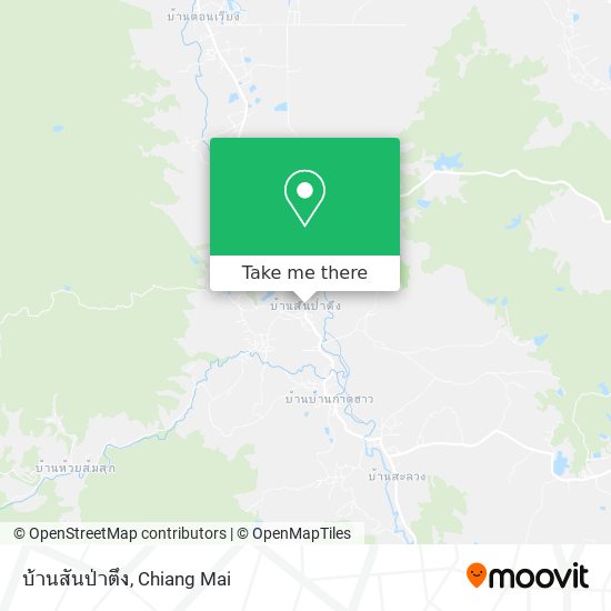 บ้านสันป่าตึง map