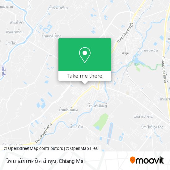 วิทยาลัยเทคนิค ลำพูน map