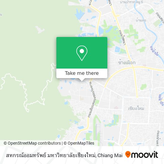 สหกรณ์ออมทรัพย์ มหาวิทยาลัยเชียงใหม่ map