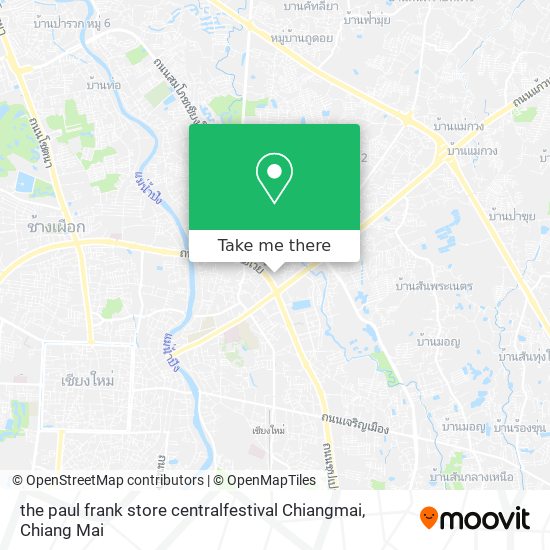 the paul frank store centralfestival Chiangmai map
