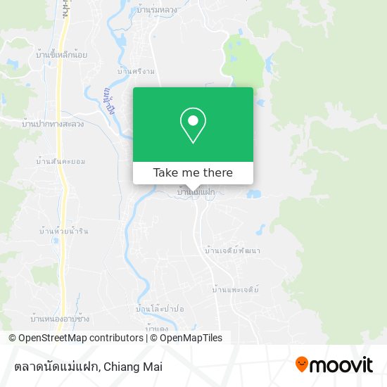 ตลาดนัดแม่แฝก map