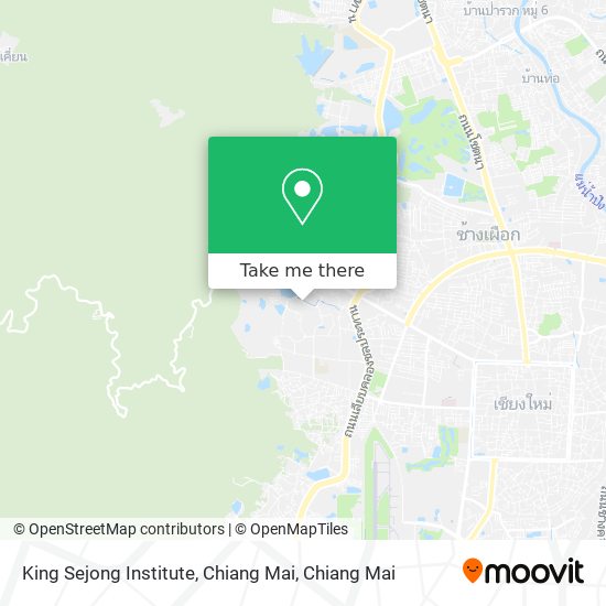 King Sejong Institute, Chiang Mai map